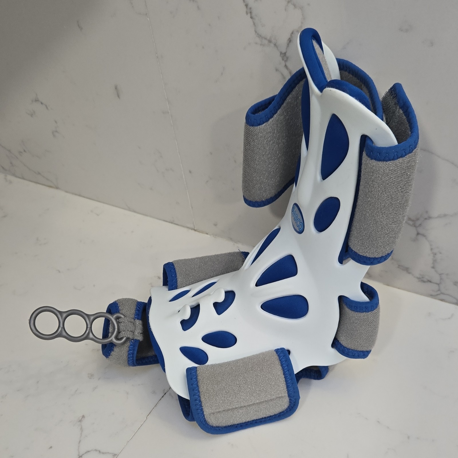 DARCO Ankle/Foot Brace Stabilization Adjustable One Size White/Blue/Gray