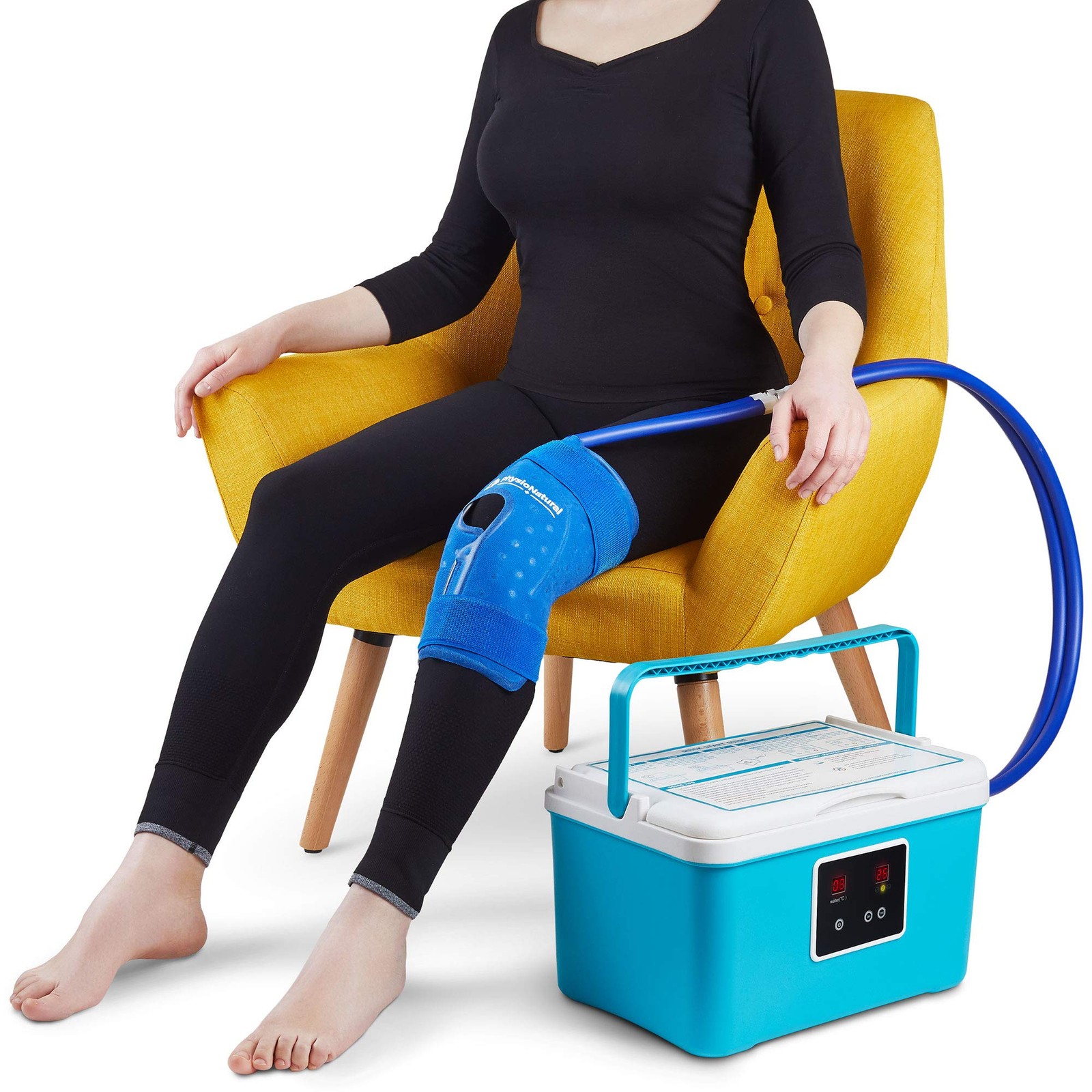 Cold Therapy Ice Machine for Knee Surgery Recovery – Programmable Continuous …