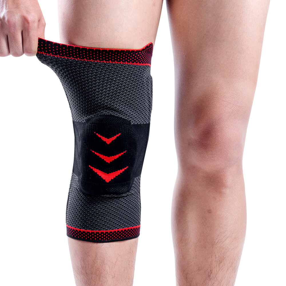 Kuangmi Knee Compression Sleeve Brace Cramp Prevention Patella Pad Protection