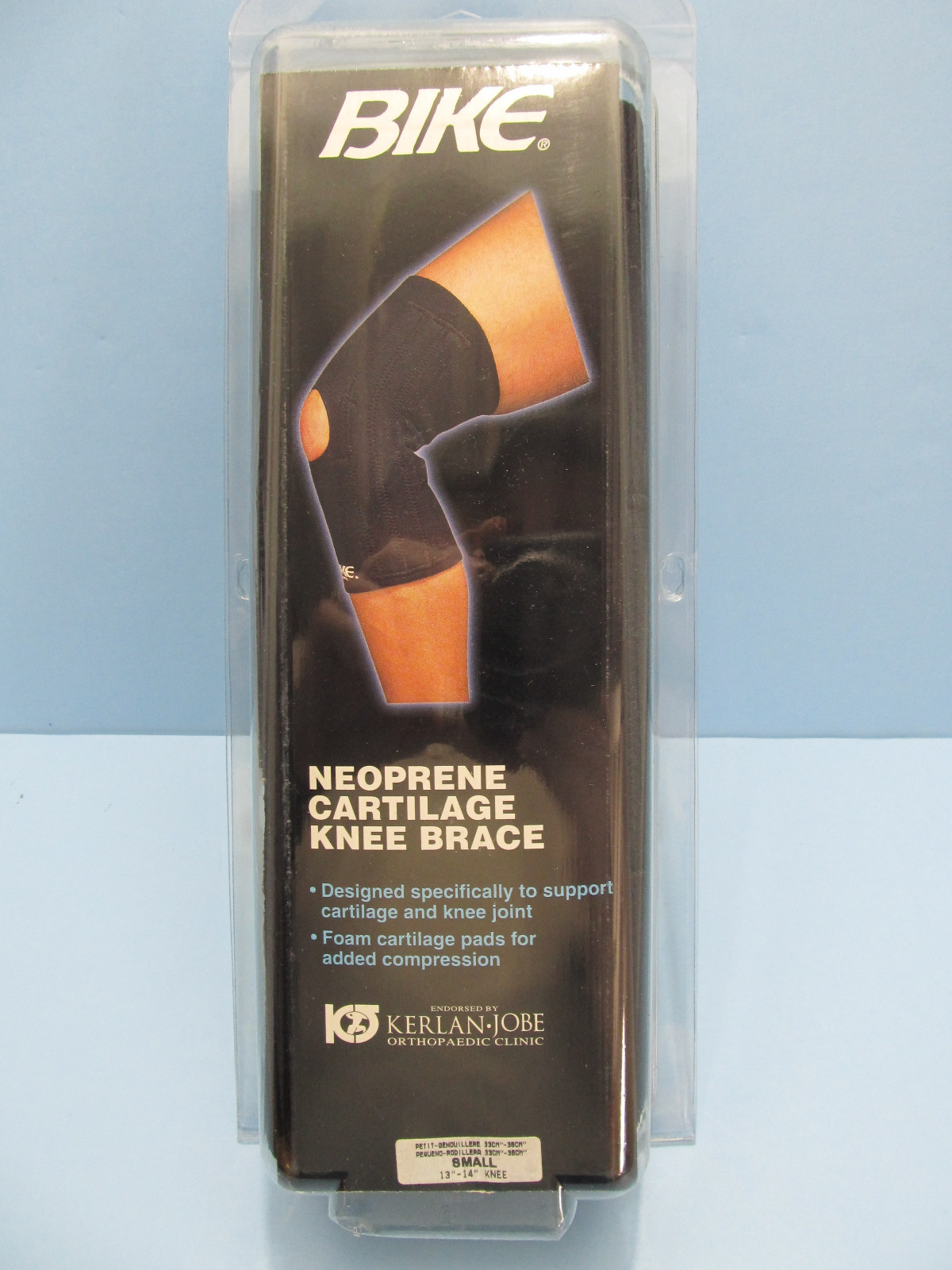 Bike Athletic Neoprene Compression Knee Cartilage Brace Small 13″-14″ #8105 NIP