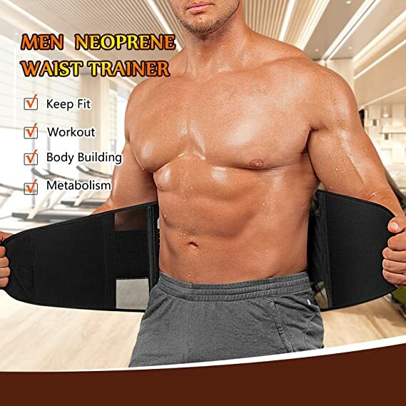 Mens Back Support Lower Back Brace Pain Relief Lumbar Support Belt Waist Trainer