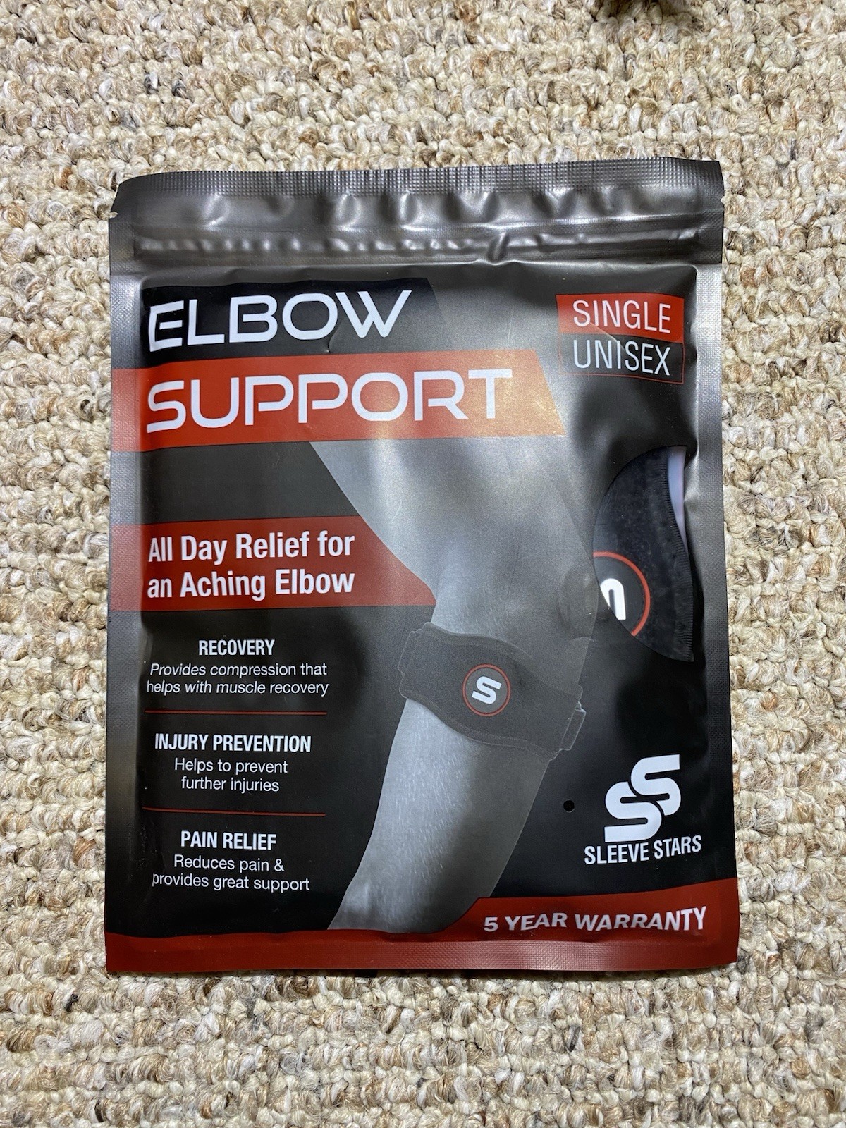 Sleeve Stars Elbow Support Single/Unisex All Day Relief For Aching Elbow