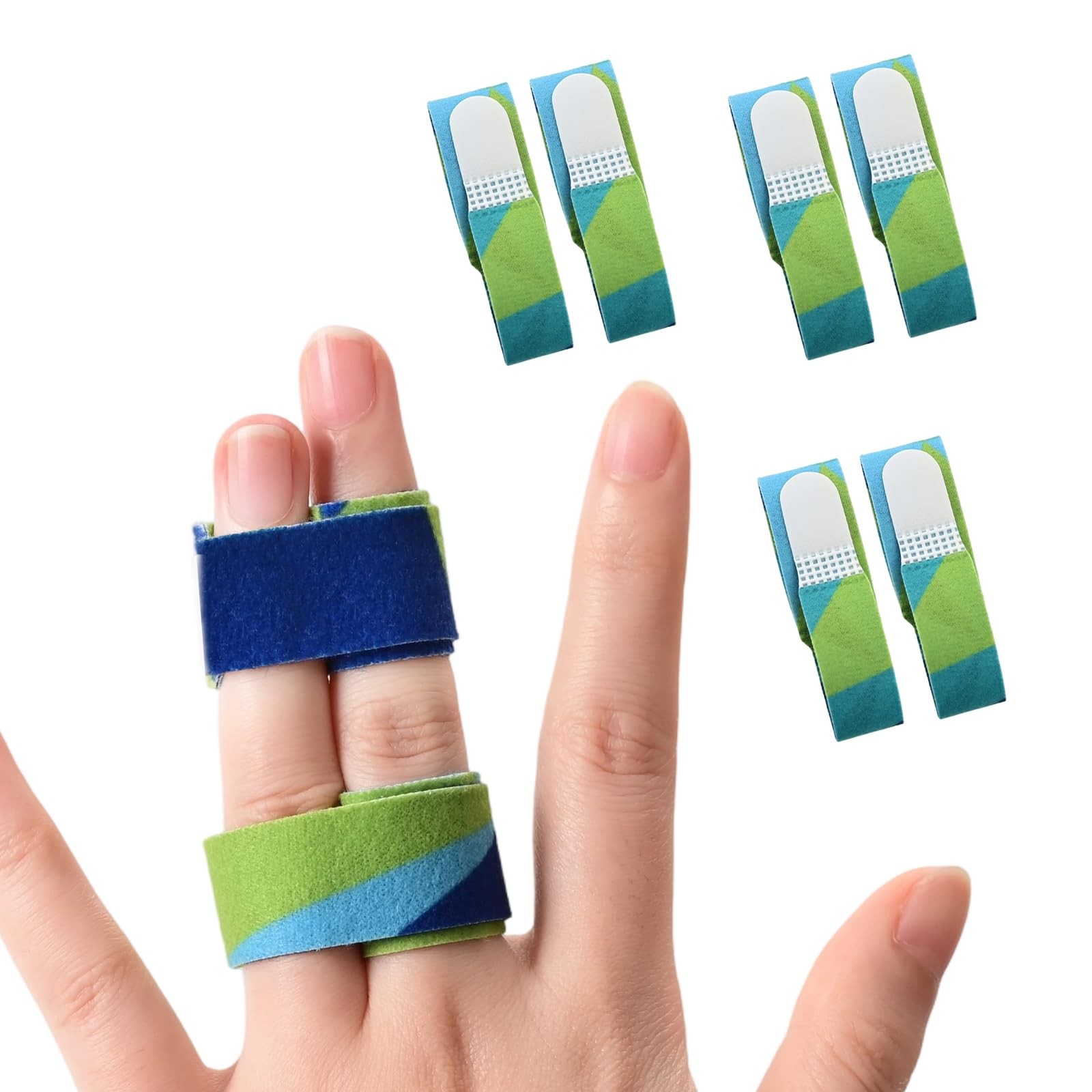 Finger Buddy Wraps, 6 PCS Finger Loops Tapes for Broken, Jammed, Swollen Fing…