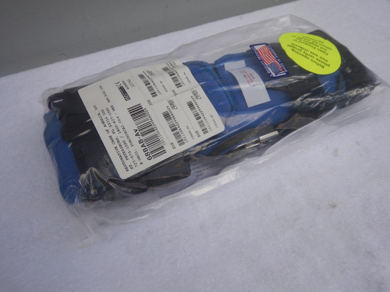 RCAI Basic Arm Brace Orthosis Part No. 68BAB-AV New in Package