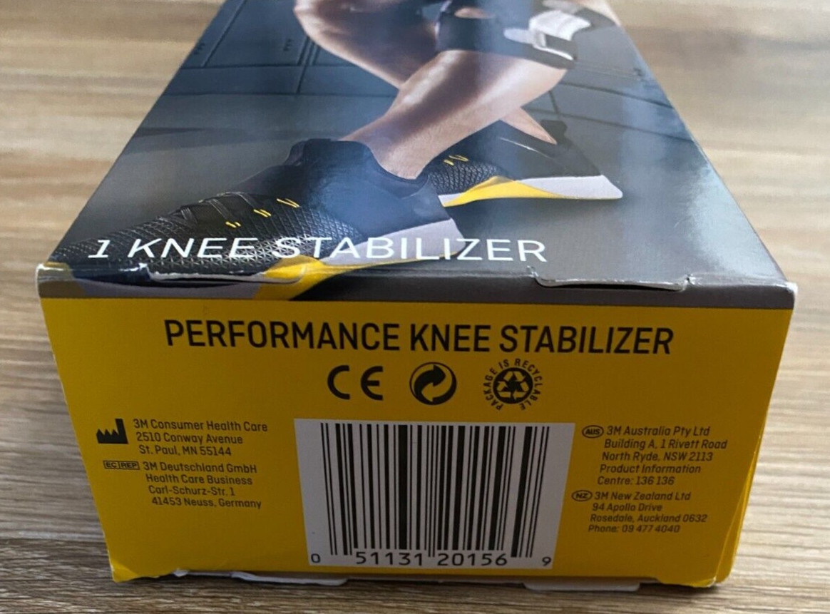 3m Futuro Knee Performance Stabilizer Adjustable Moderate Support Black NEW