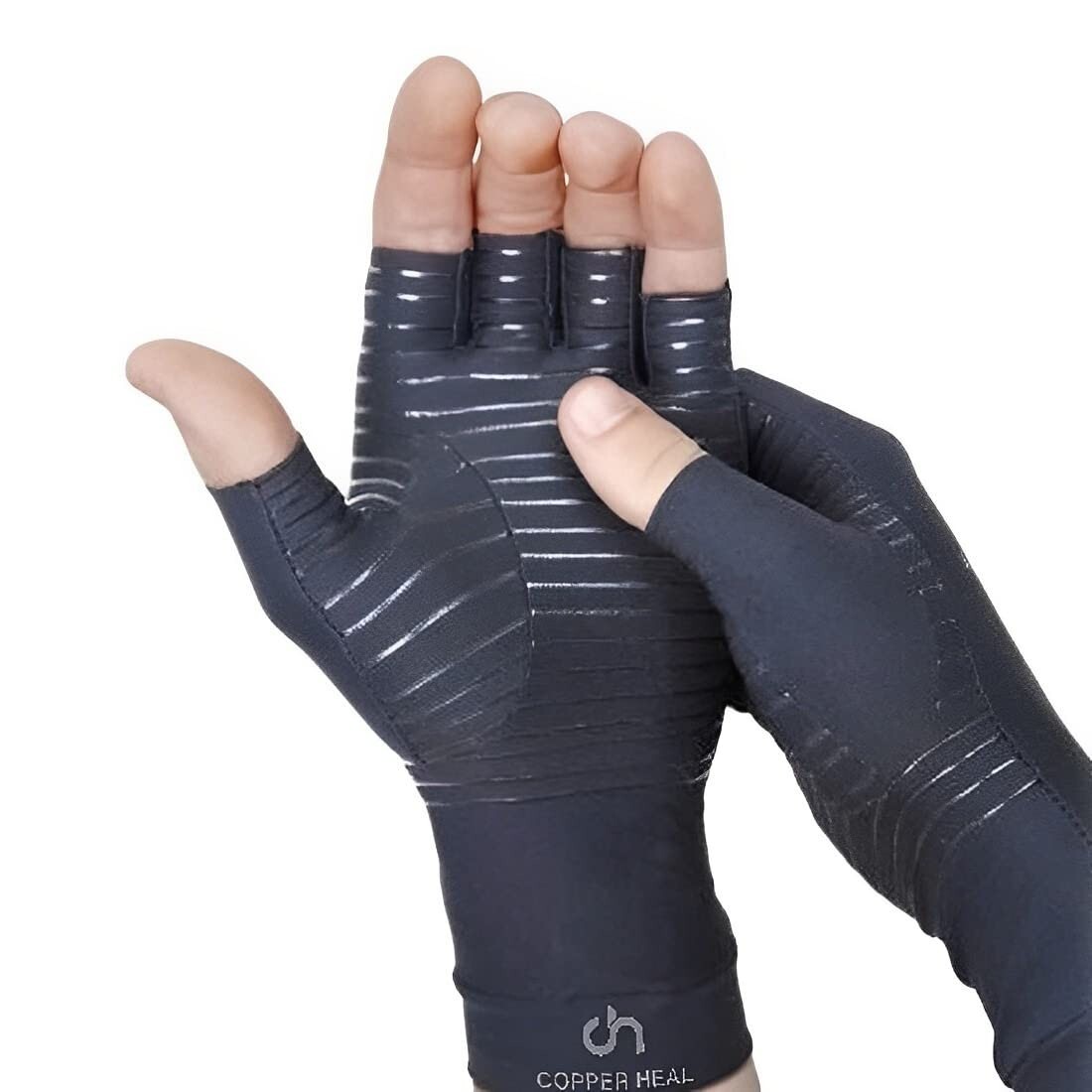 COOPER HEAL Copper Compression Gloves – Pain Relief for Arthritis & Tendonitis