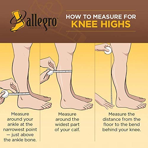 Allegro Open Toe Compression Socks 20-30mmHg Medical Support for Leg Health