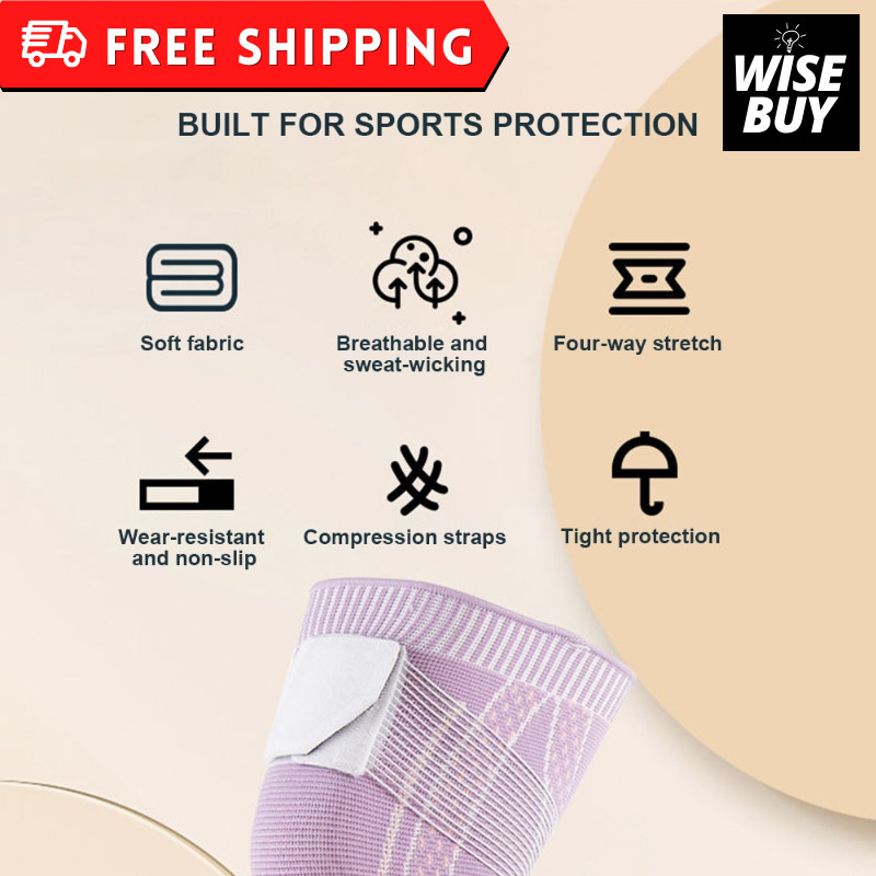 1pc Sports Knee Pad Men Women Pressurized Elastic Knee Pads Support Pad