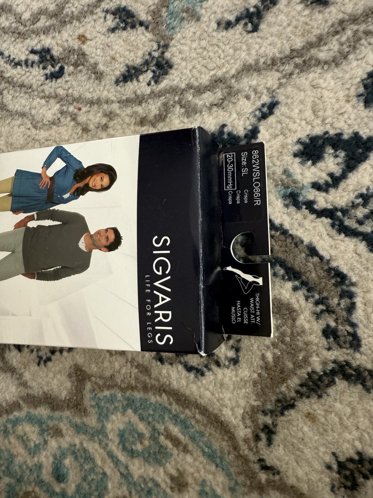 Sigvaris Select Comfort OT Right Thigh &Waist Attach 20-30 mmHg Crispa SL NOS FS