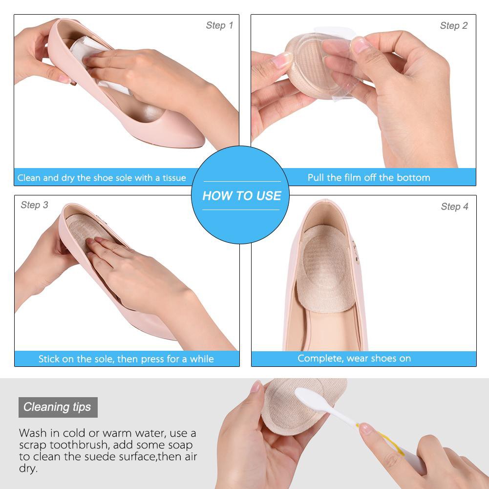 2 Pairs Gel Heel Lifting Insoles Cushion Foot Protector Shoe Pad Foot Care T DSO