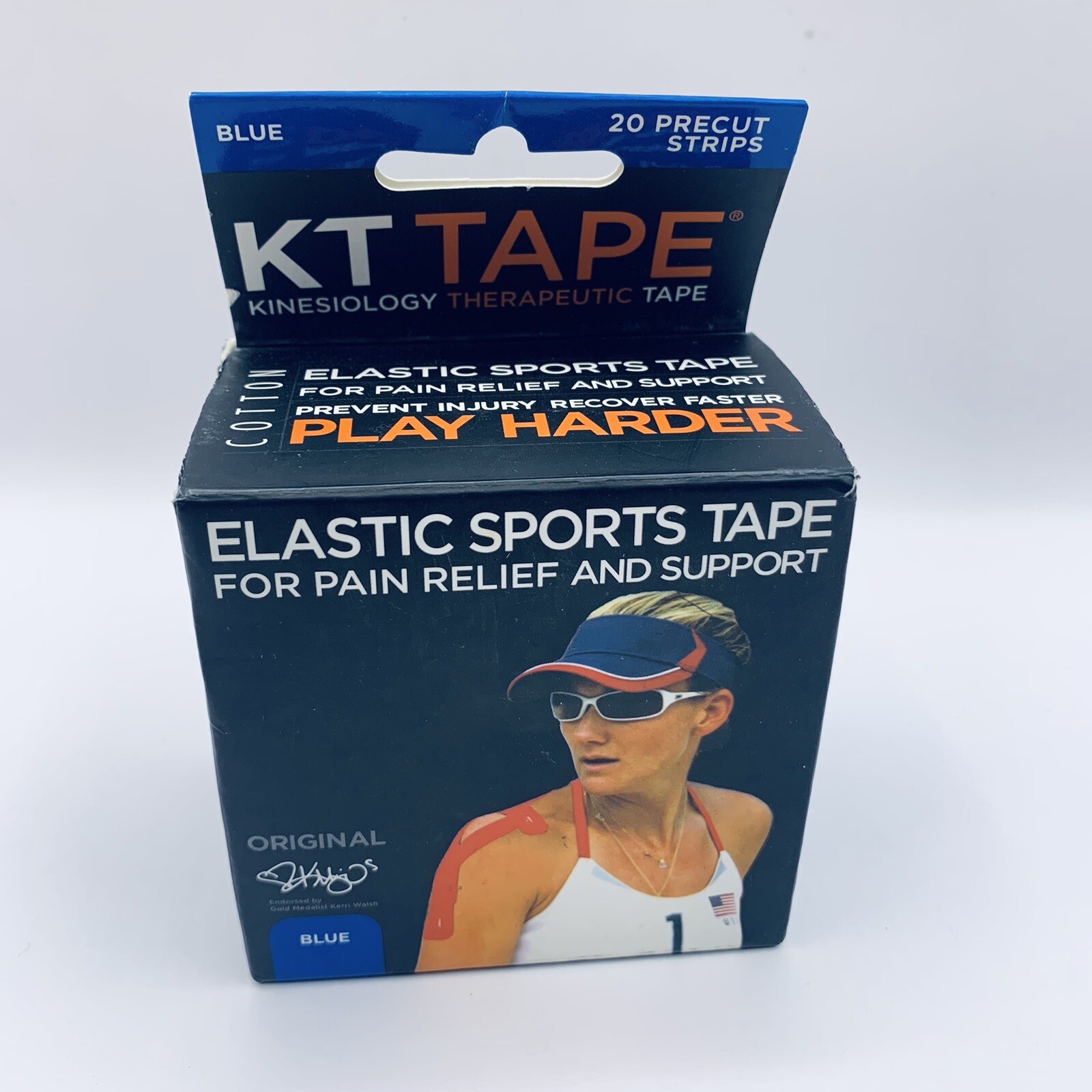 KT TAPE Original Cotton Elastic Kinesiology Therapeutic Tape 14 Pre Cut 10 Inch