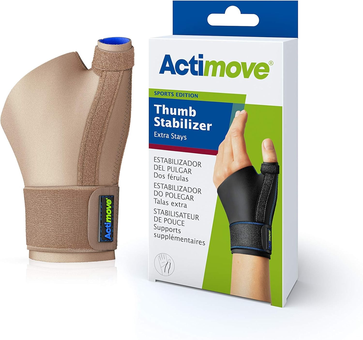 Actimove Thumb Stabilizer Extra Stays (Beige) Small/Medium (Left or Right Hand)