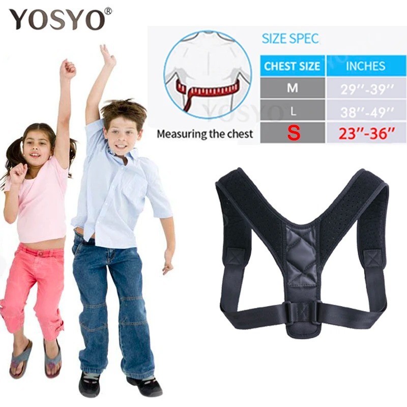 Brace Support Belt Adjustable Back Posture Corrector Clavicle Spine Back Shoulde