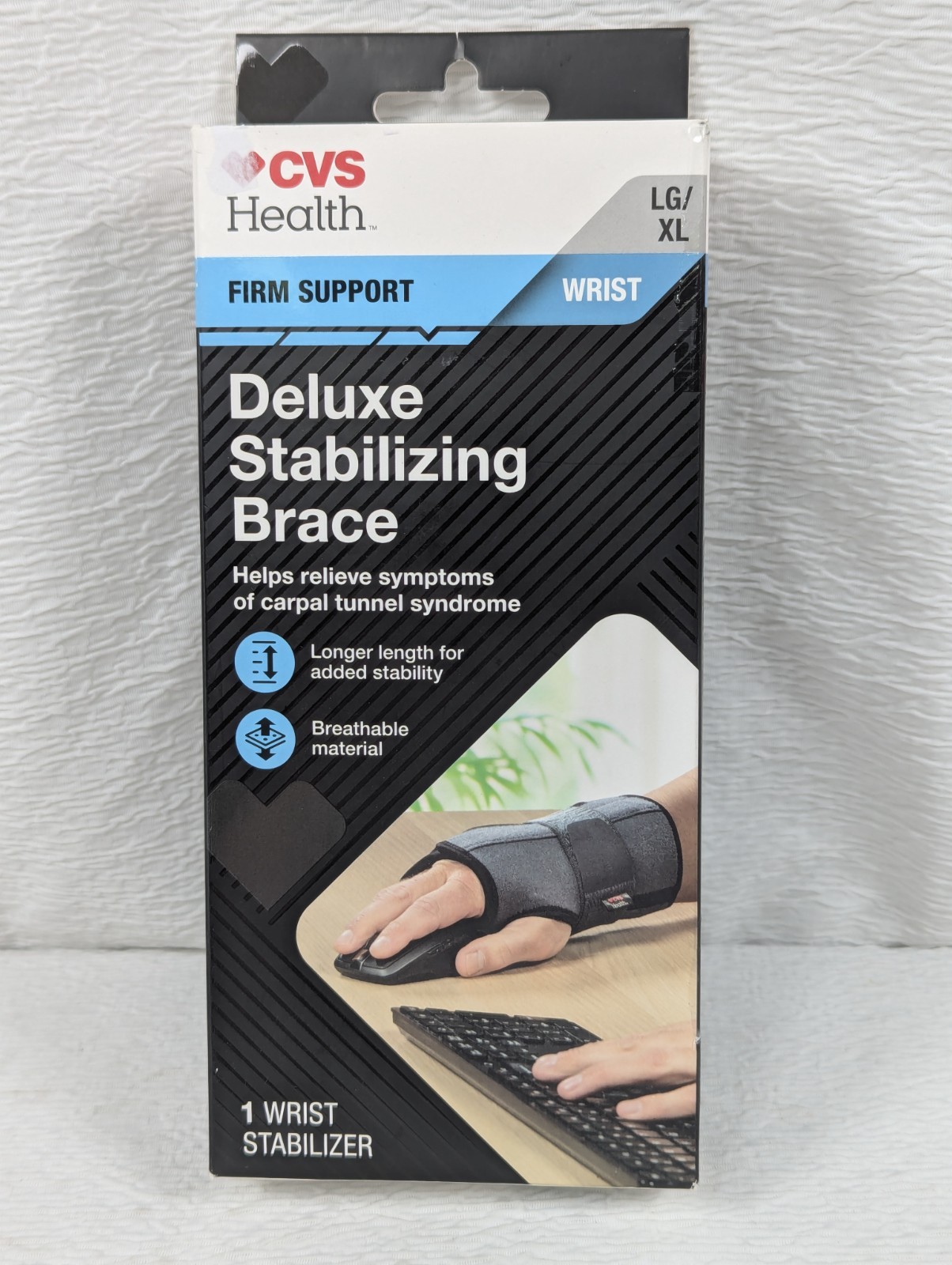 CVS Health – Firm Support – Sm/Med – Deluxe Stabilizing Wrist Brace