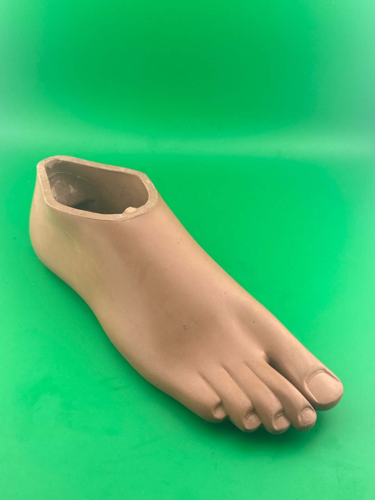 Prosthetic footshell foot shell, right, Blatchford avalon shell. Size 25. Brown