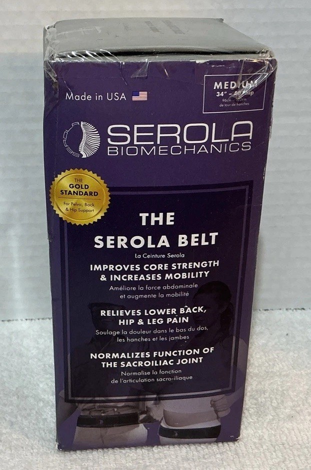 The Serola Belt XL 46”-52” Hip Sacroiliac Lower Back Pain Relief Support NEW