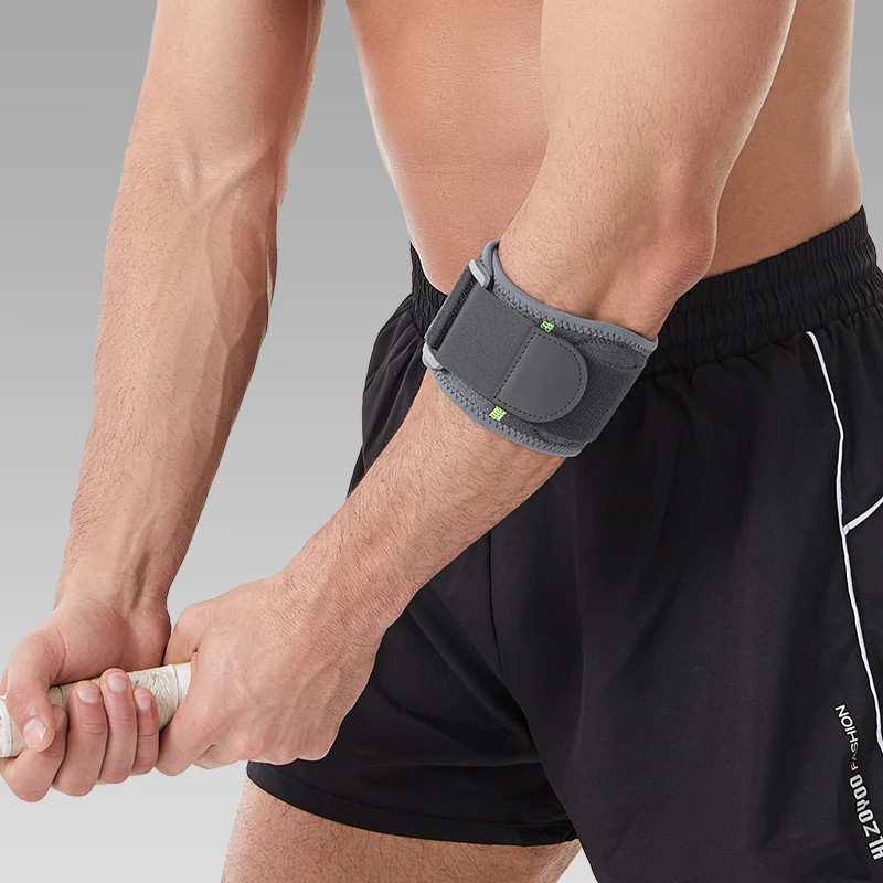 1pc Adjustable Elbow Support Brace With Compression Fit & Stabilizing Strap