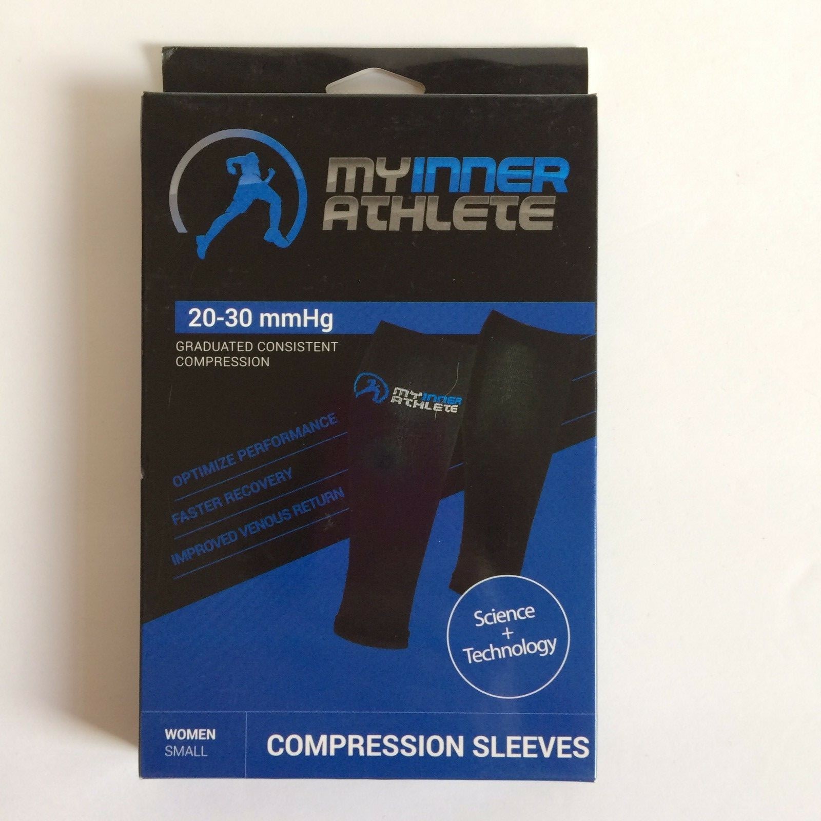 My Inner Athlete Women Compression Sleeves Recovery Sz Small 20-30 mmHg