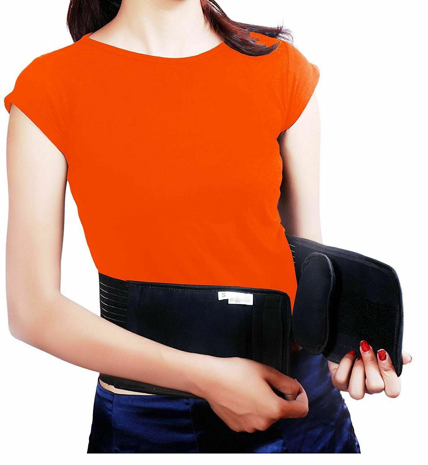 ABDOMINAL BINDER SUPPORT HERNIA BELT Waist Support 6 INCH Elastic Adjustable