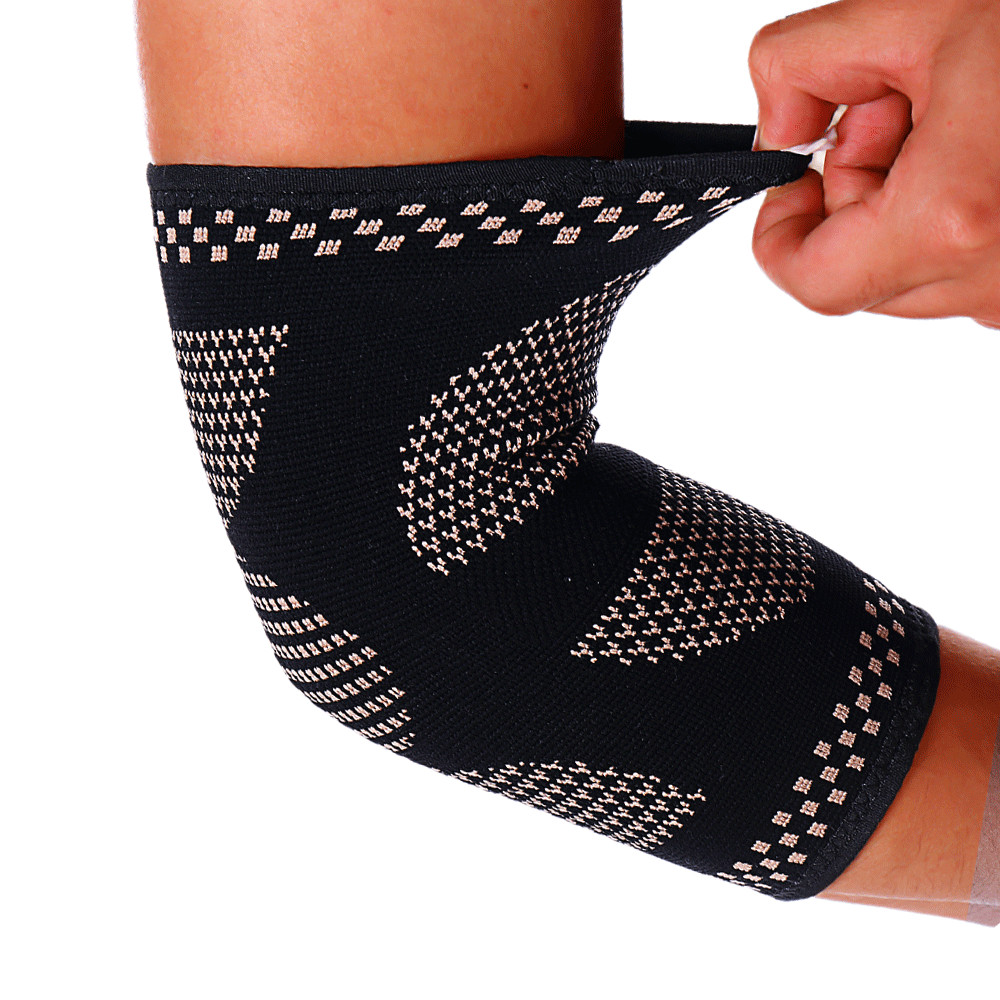 Elbow Support Brace Compression Arm Sleeves Copper Arthritis Joint Pain Relief