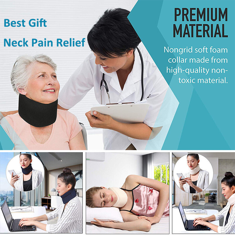 Adjustable Neck Brace Support Soft Foam Cervical Collar Shoulder Pain Relief NCW