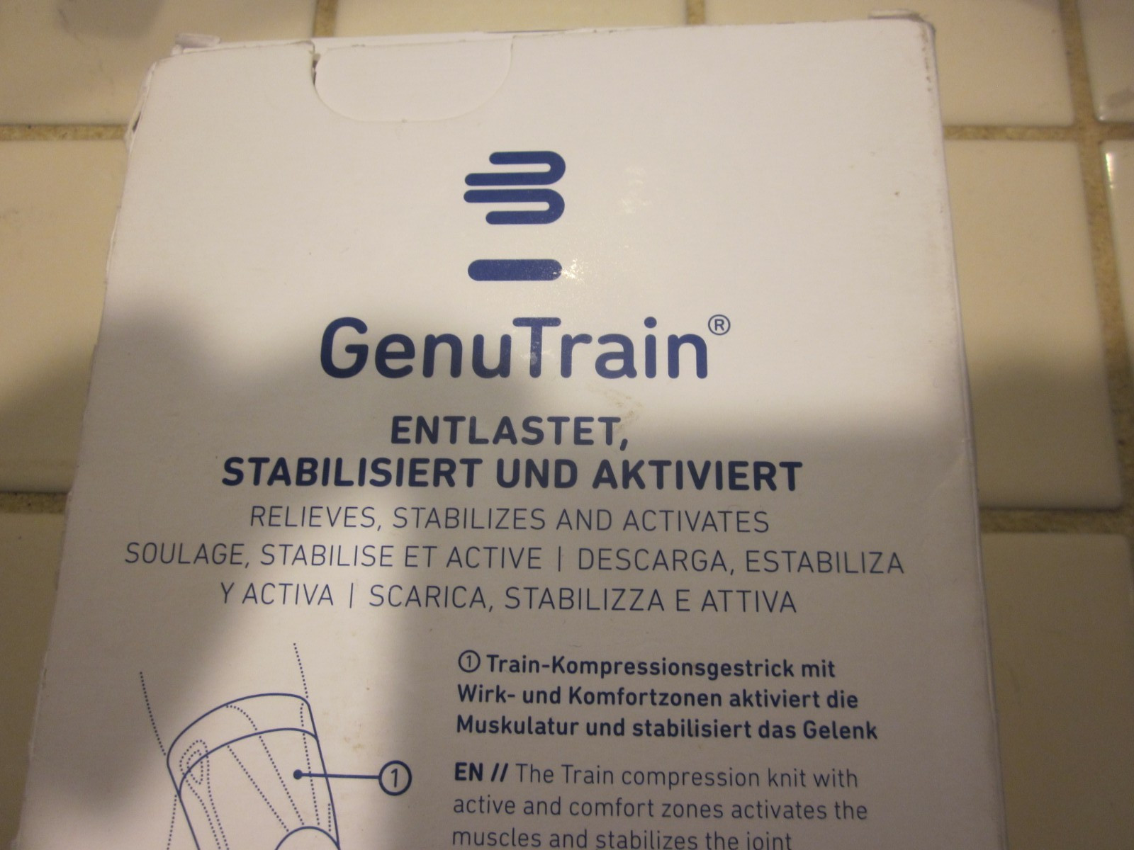 Bauerfeind – GenuTrain – Knee Brace – Support for Pain and Stability Size 5 New
