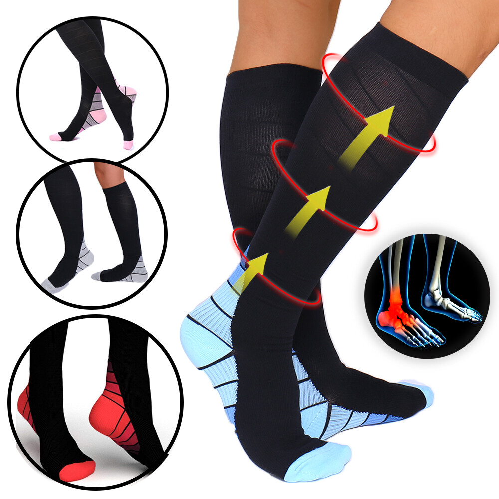 Compression Socks Ankle Support Sports Running Anti Fatigue Varicose Stocking