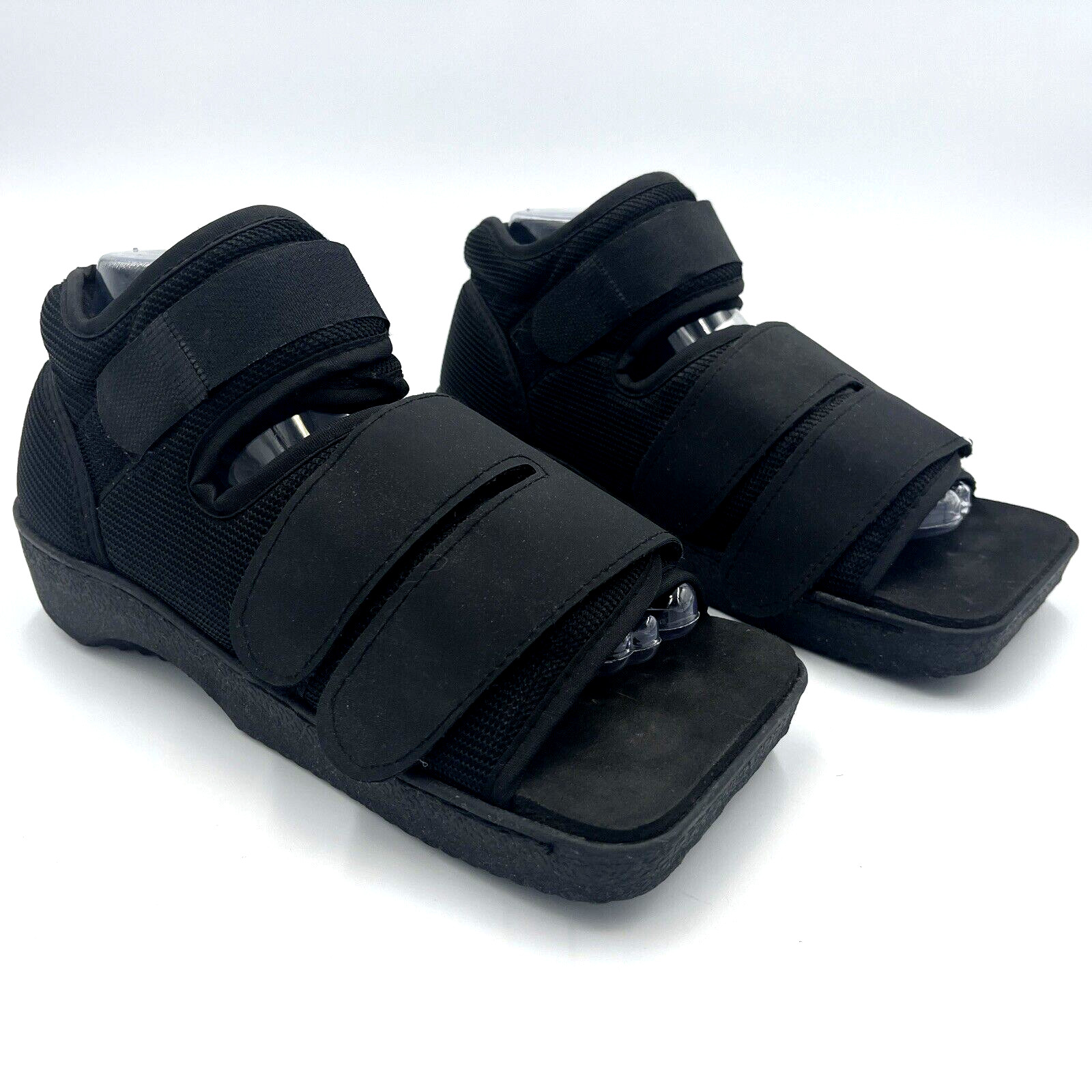 ProCare Medical Walking Shoes Black OpenToe Post-Op Break Unisex Sz S Adj Strap