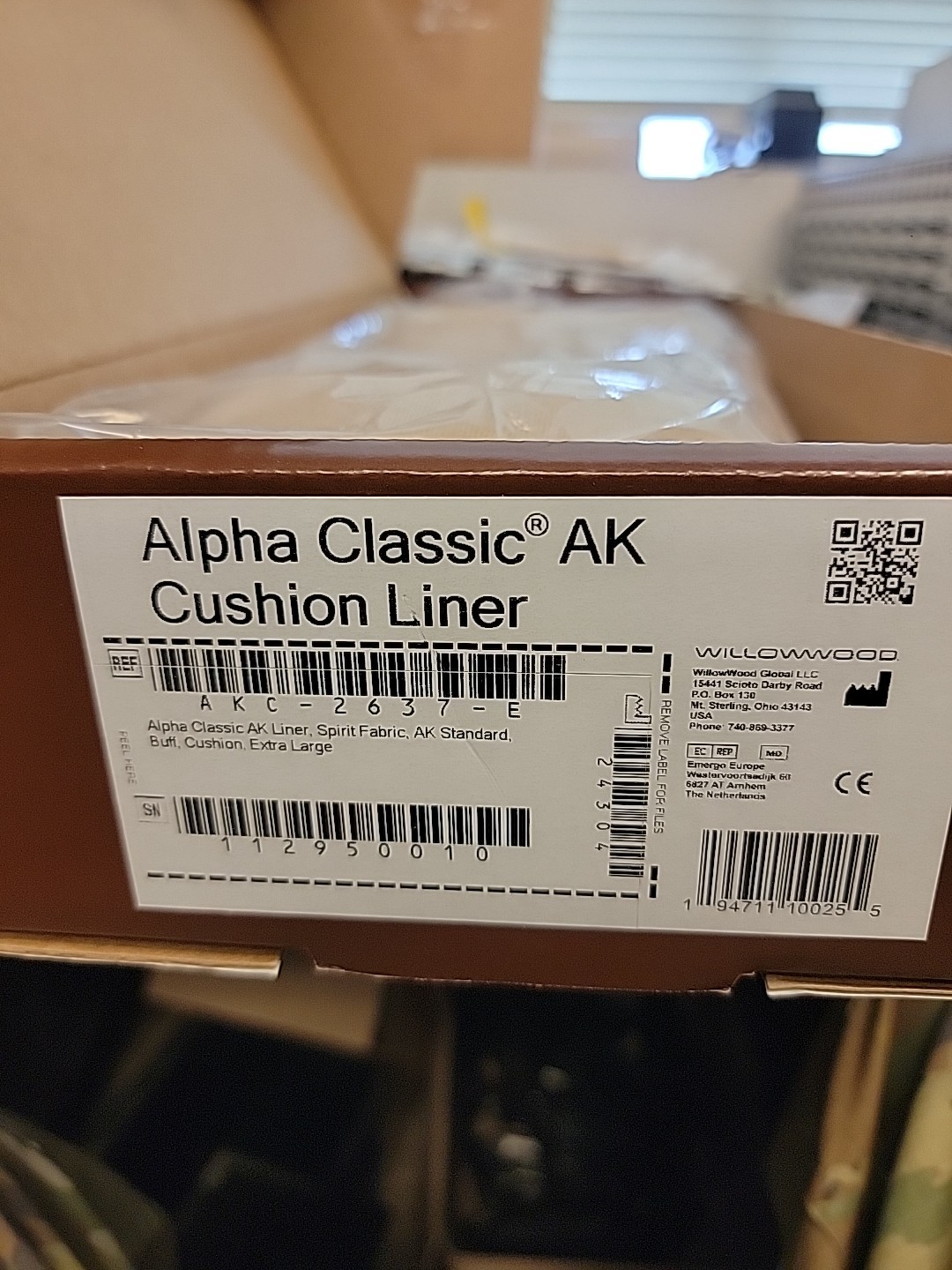 Willowwood Alpha Classic AK Cushion Liner-XL, AKC-2637-E