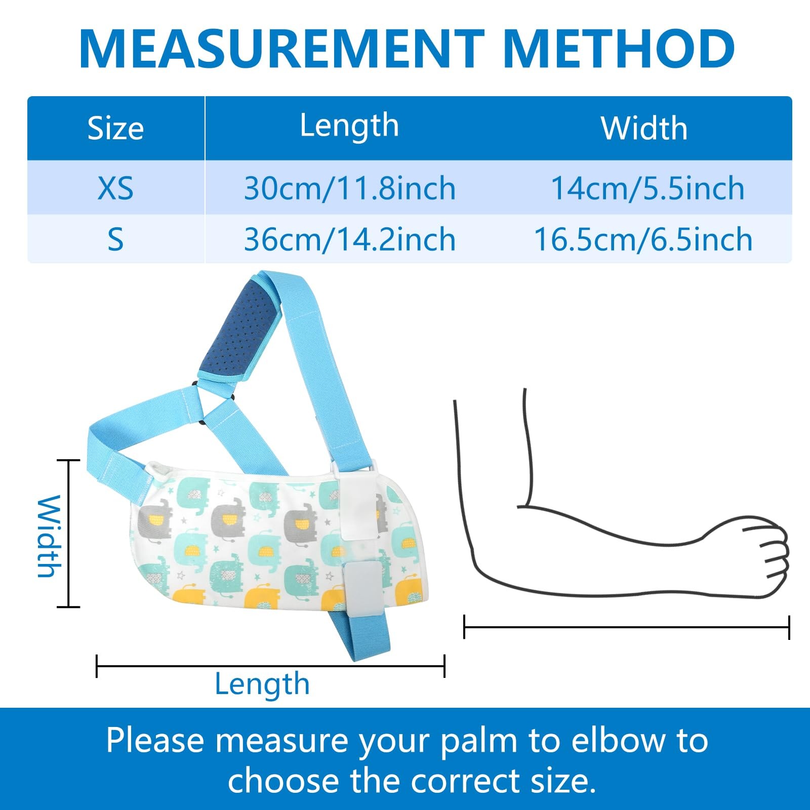 Kids Arm Sling Shoulder Immobilizer Suitable for Children with Shoulder Arm W…