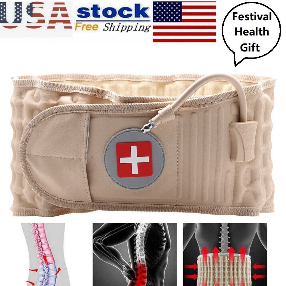 Aptoco Decompression Belt Back Brace Lumbar Support Spinal Air Traction Extender