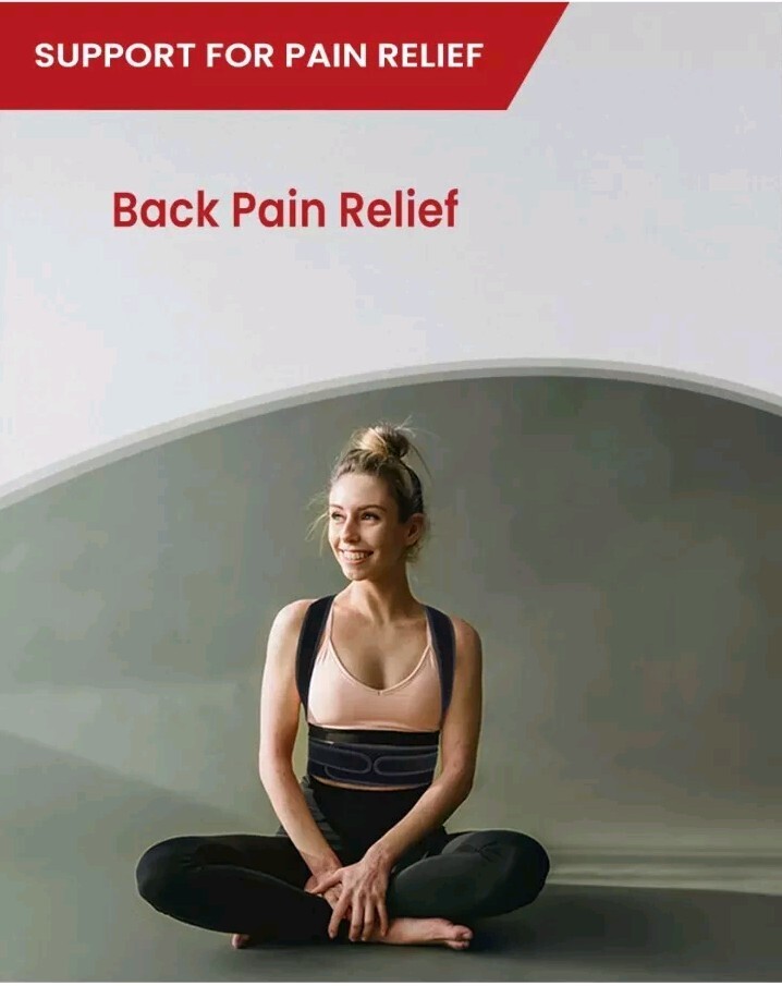 1 pc Large L Posture Corrector Brace Adjustable Lower Upper Back Support Pain