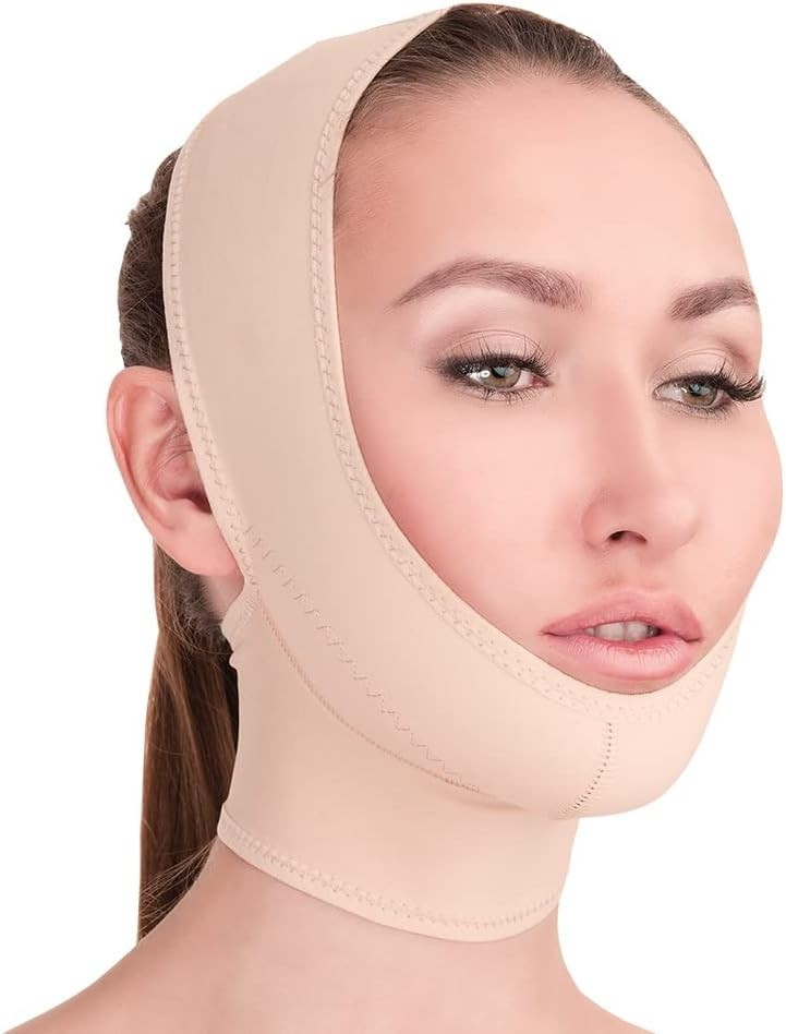 Chin Strap Post Surgical Compression Bandage for Women Face Slimmer Jowl Tigh…