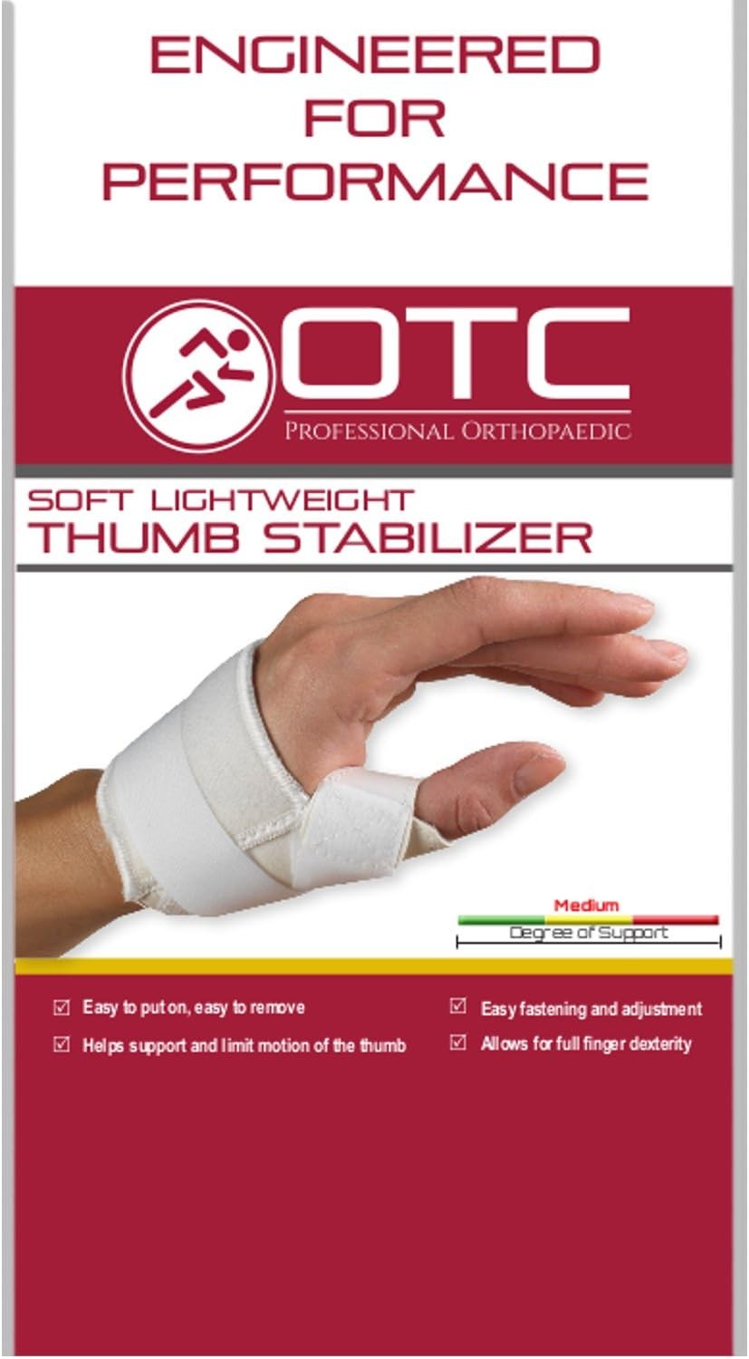 OTC Lightweight Soft Thumb Immobilizer, Right, X-large