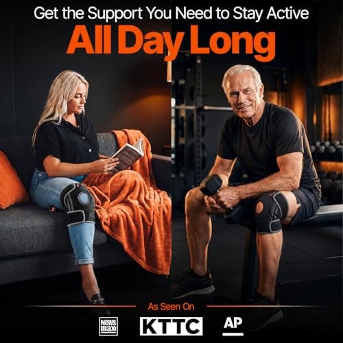 ELITE Knee Brace with Side Stabilizers & Patella Gel Pads for Maximum Knee