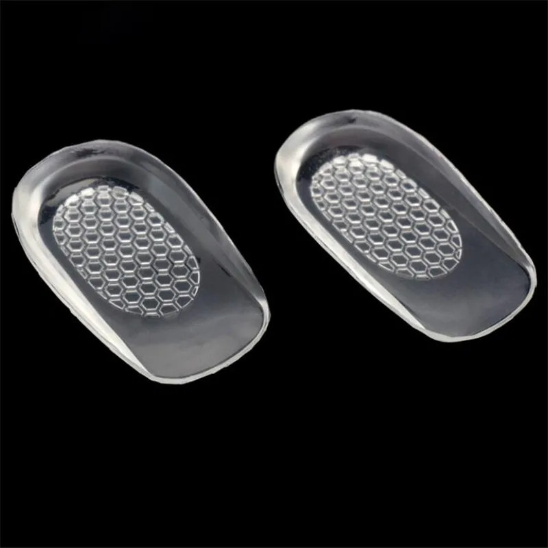 New Silicon Gel Insoles Back Pad Heel Cup for Calcaneal Pain Health Feet Care Su