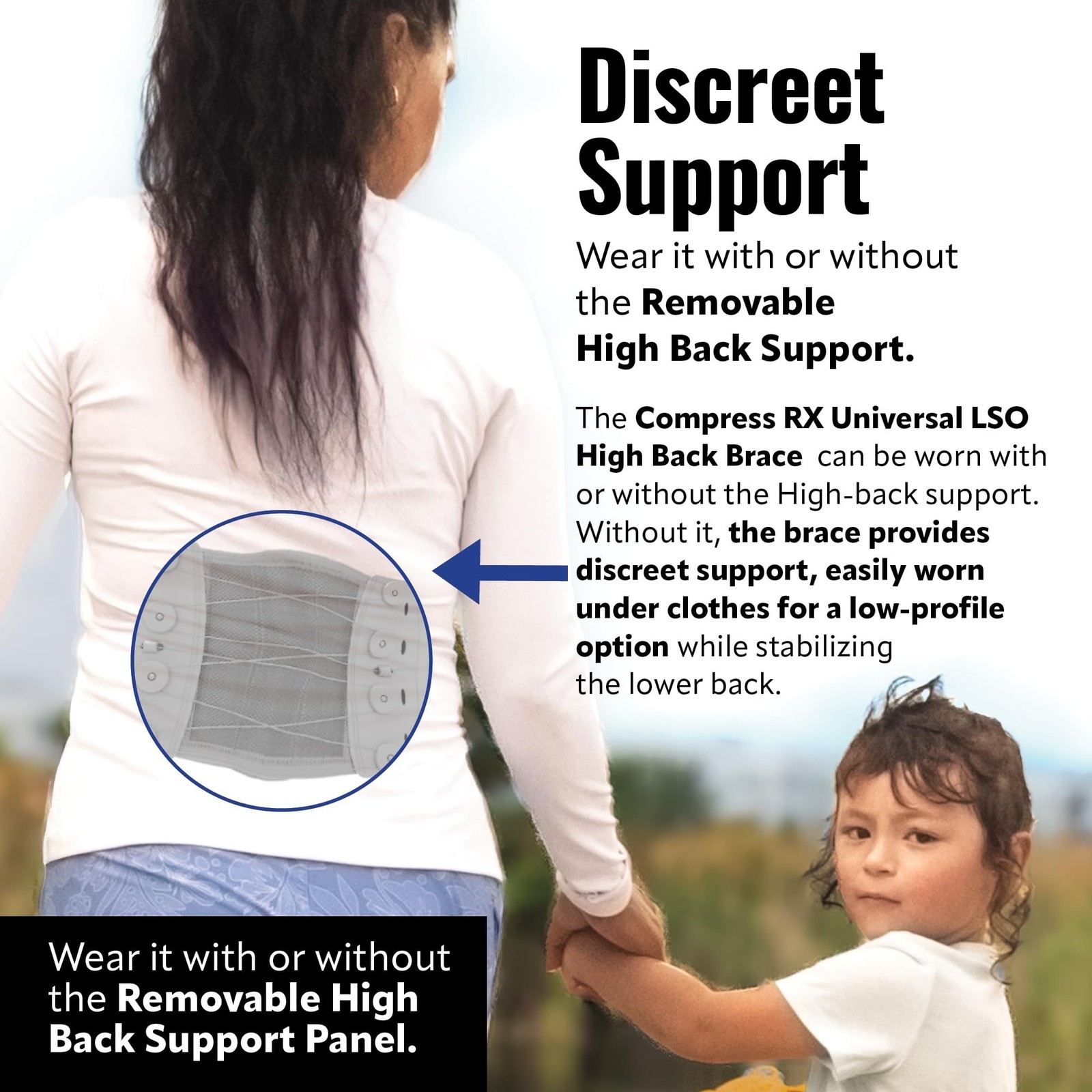 Braceapedia CompressRx Universal LSO High Back Brace – Lumbar Support Belt