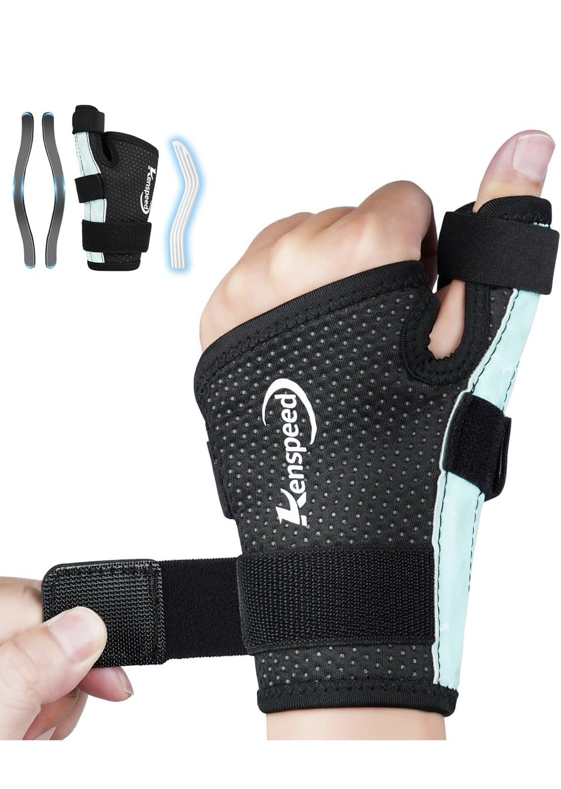 Kenspeed Wrist & Thumb Brace Left Hand Carpal Tunnel Wrist Brace Night Support T