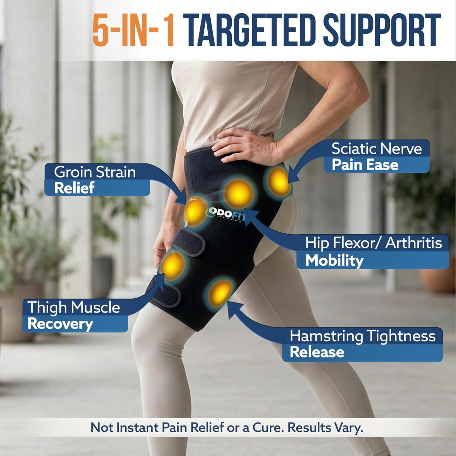 5 in 1 Hip Brace for Women Men Sciatica Pain Relief Devices – Adjustable Groi…