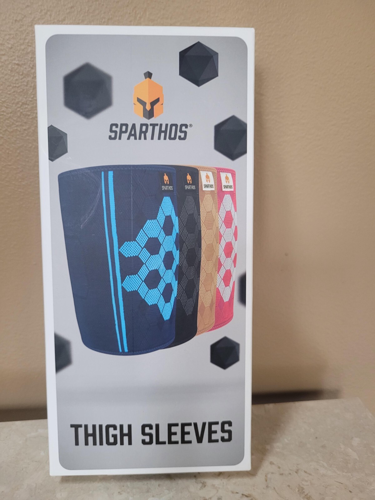 Sparthos Thigh Compression Sleeves (Pair) Blue XL New