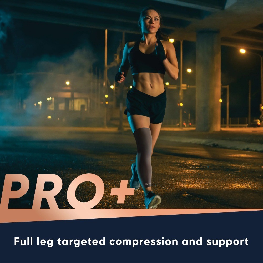 PRO+ Performance Leg Sleeve S/M: Compression for Pain Relief from Shin Splints