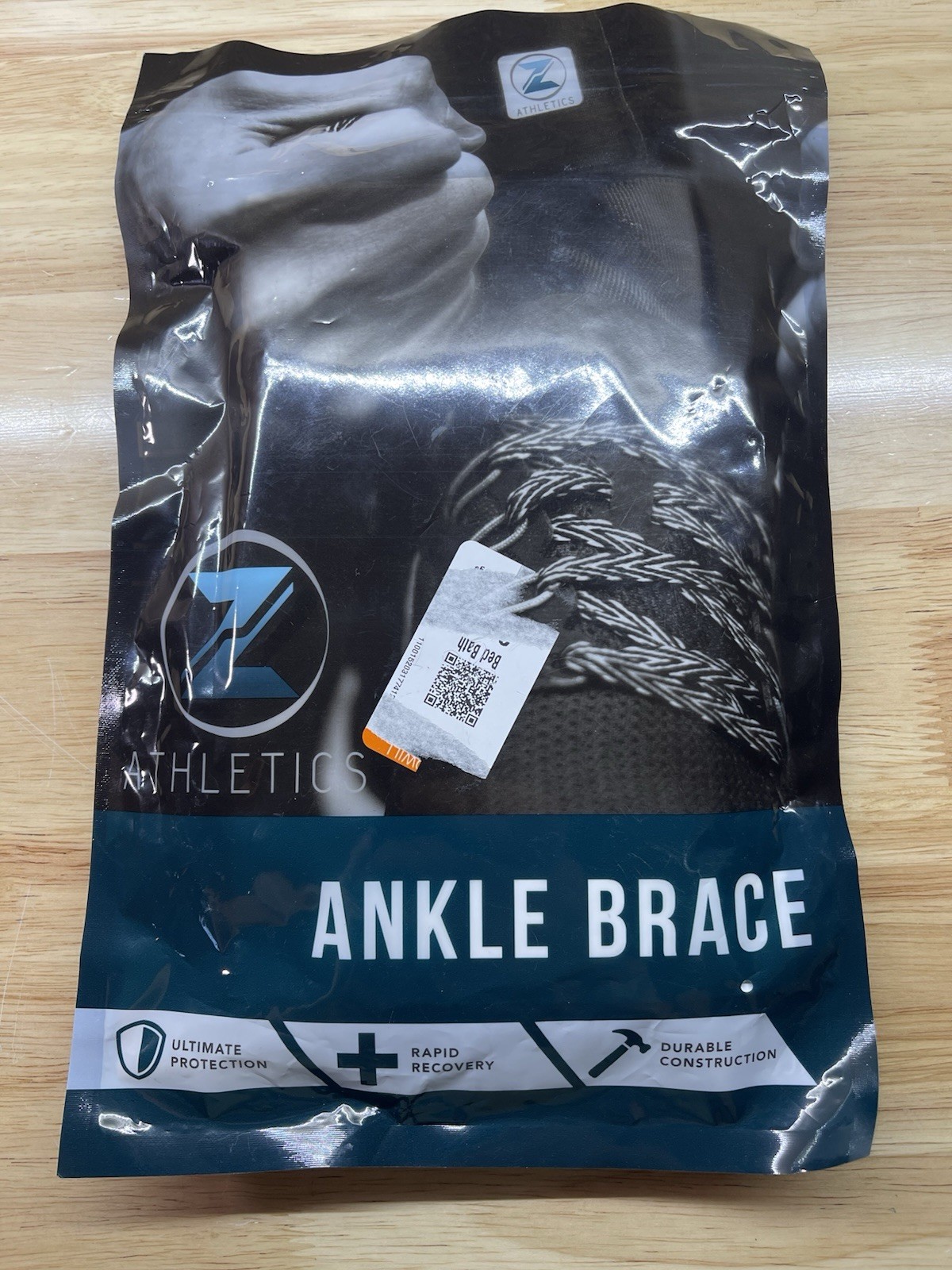 New in Package Zenith Ankle Brace Lace Up Large Black Z Athletics