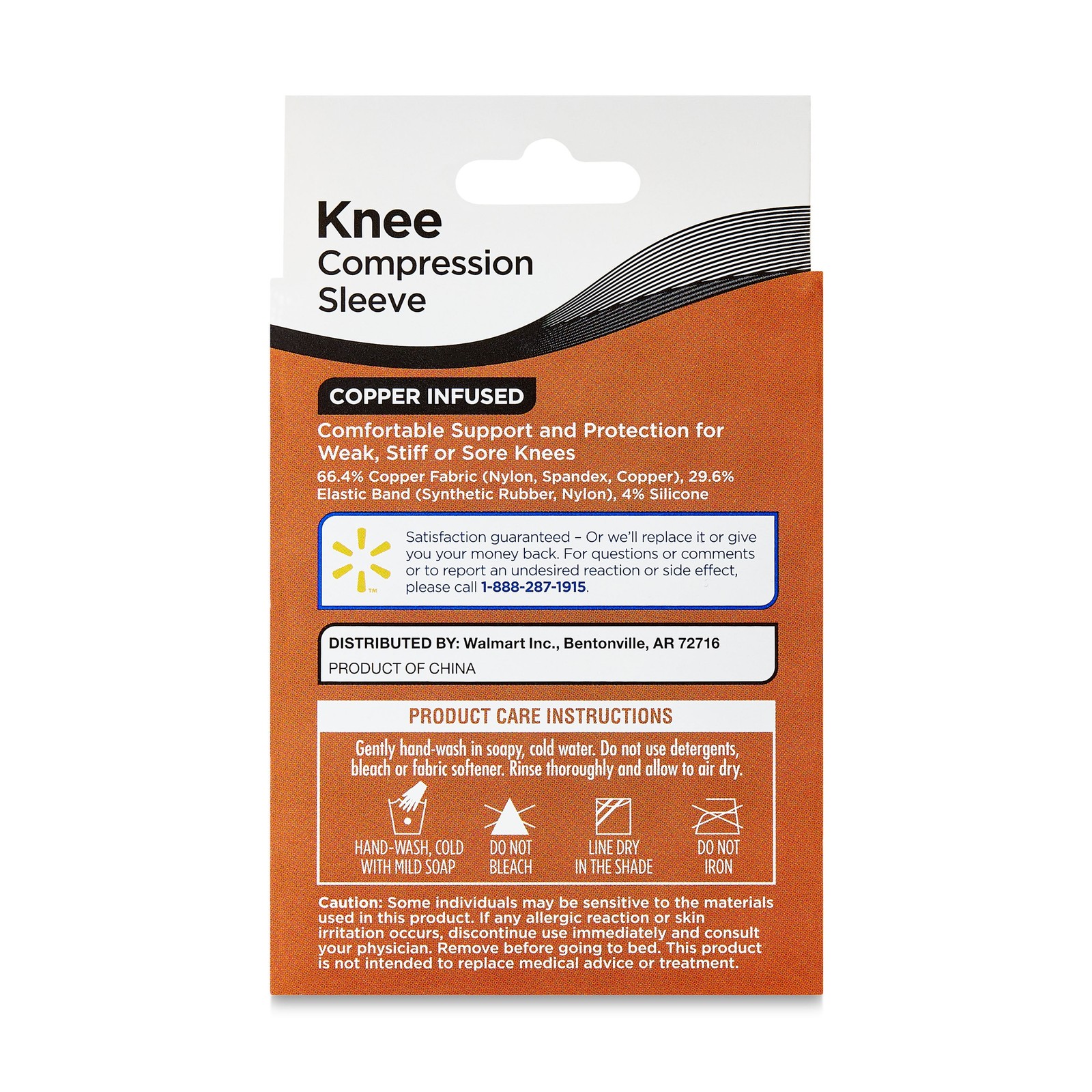 Copper Infused Knee Support Compression Sleeve, Large/Extra Large, Unisex