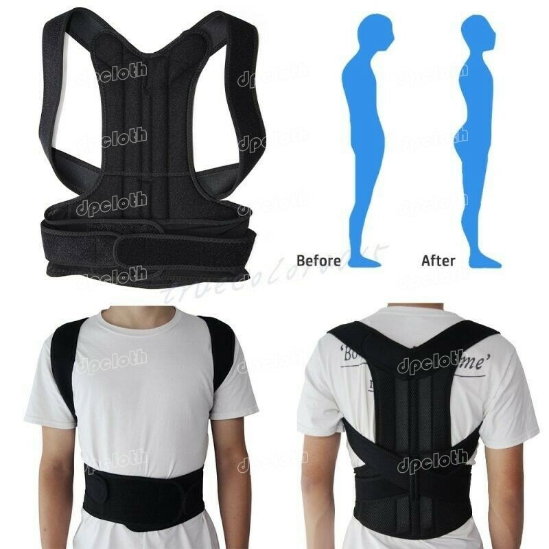 Women Medical Scoliosis Posture Corrector Spine Back Support Shoulder Brace Belt