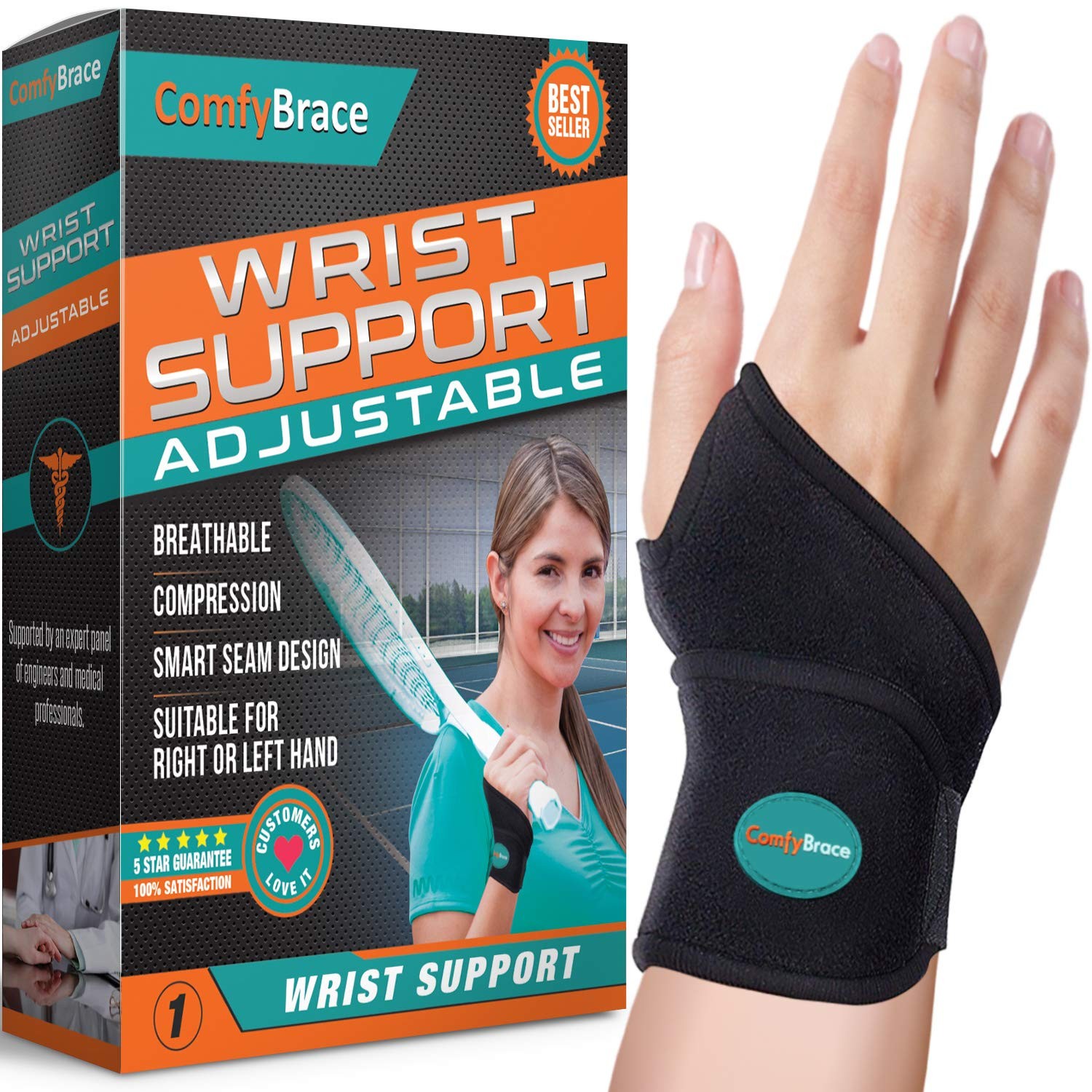 Premium Lined Wrist Wrap/Carpal Tunnel Wrist Brace/Arthritis Hand Support