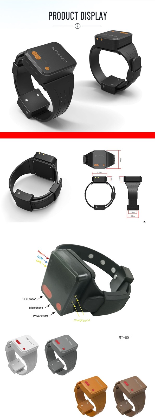 House Arrest Bracelet Tracking Fakes Ankle Bracelet GPS Tracker for Prisoner
