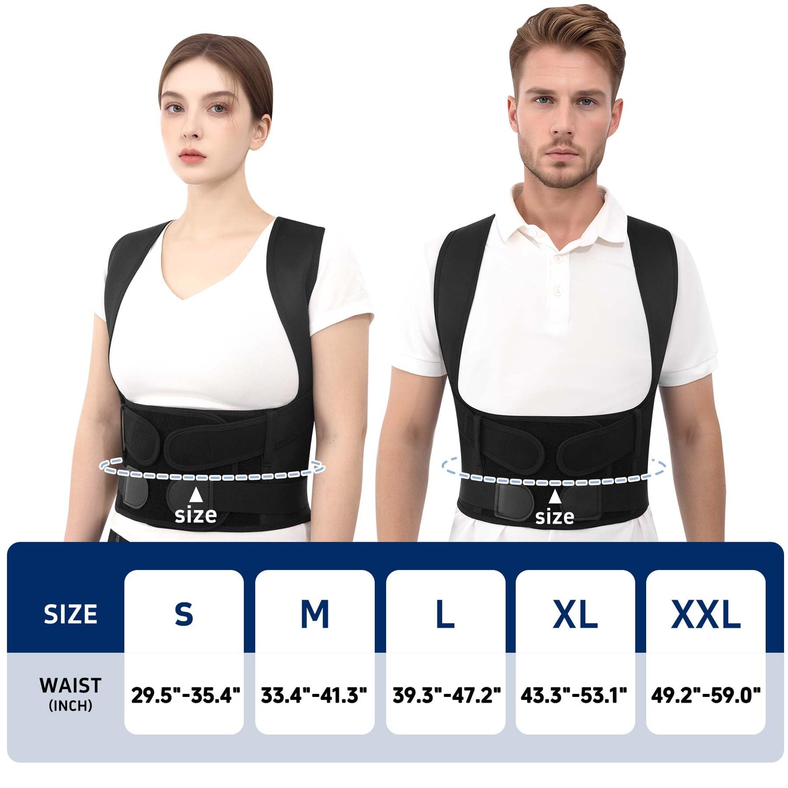 Posture Corrector for and Men Back Brace Straightener Instant Scoliosis Care …