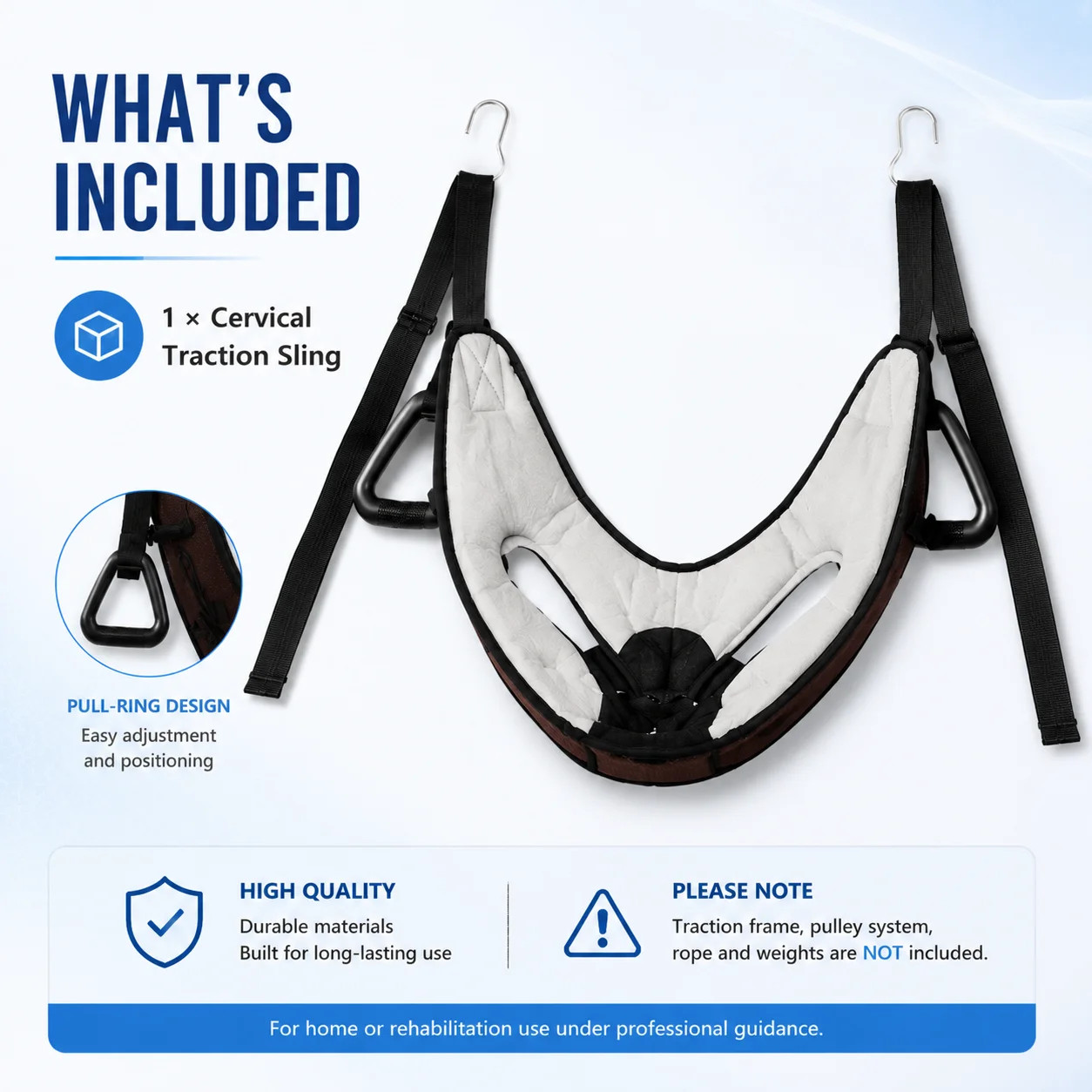 Cervical Spine Training Support Strap Cervical Traction Sling Adjustable Straps