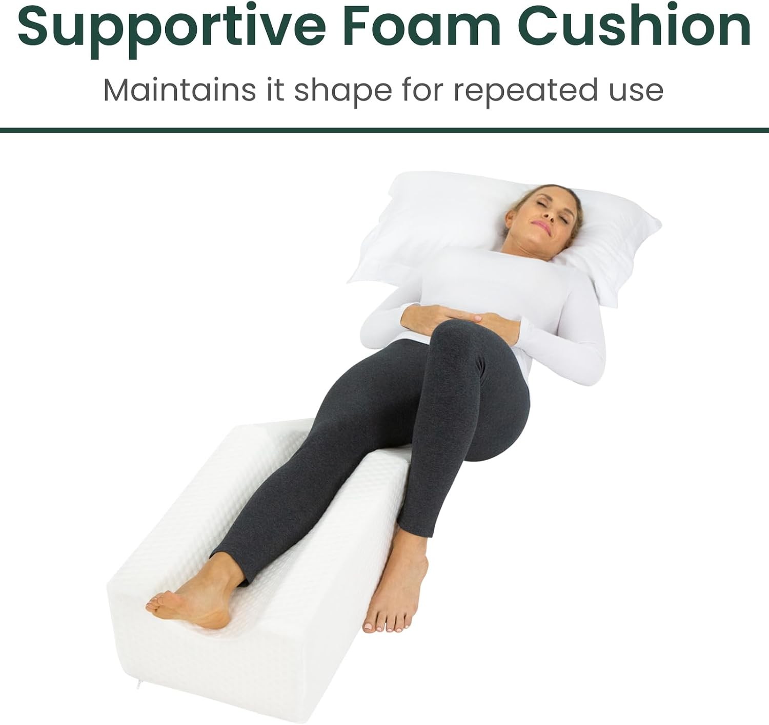 Leg Elevation Pillow- Leg Wedge for Knee Swelling Elevation After Surgery Must