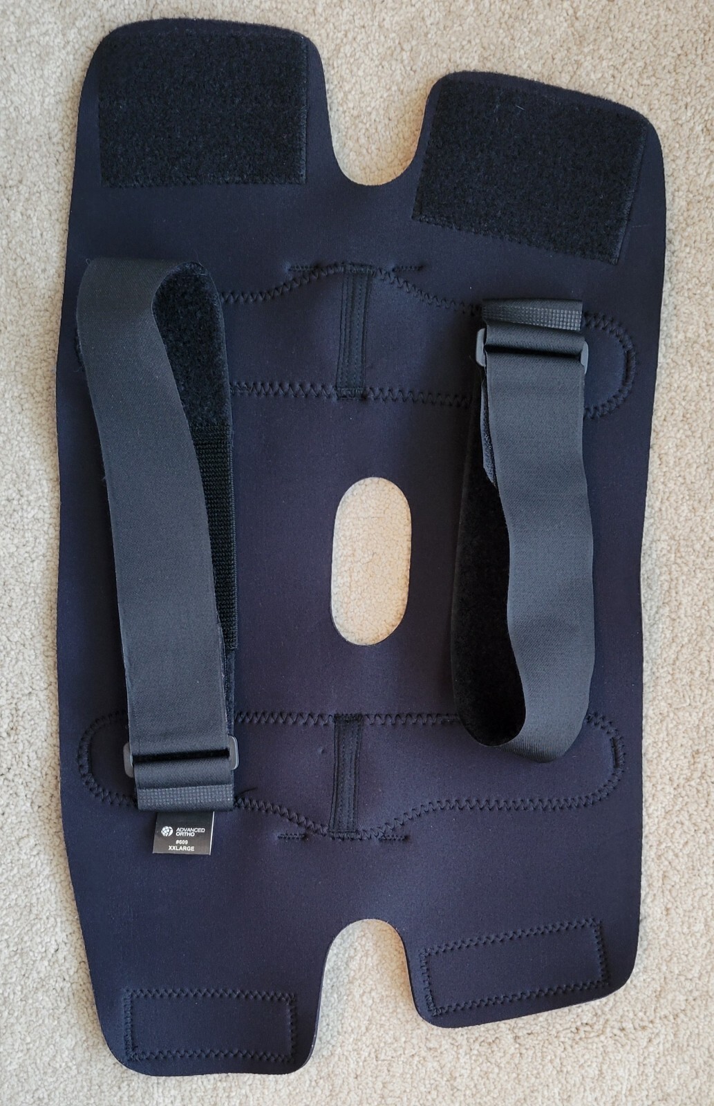 Advance Ortho Knee Brace with Adjustable Fastener Straps 2XL Blue